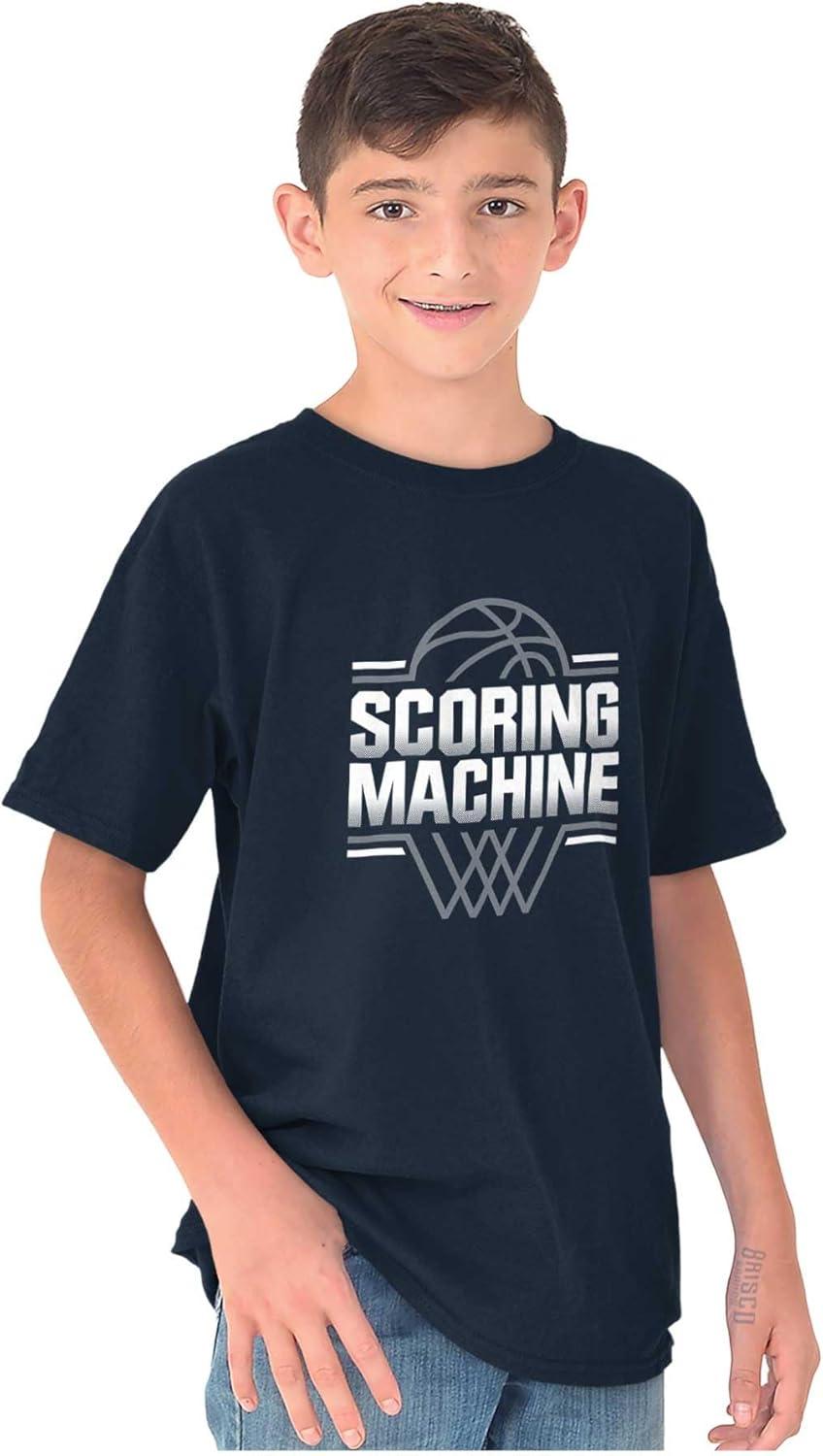 imageCool Basketball Scoring Machine Boys Kids T Shirt Tees TopsNavy