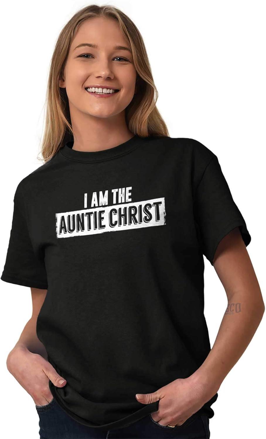 imageCool Funny Favorite Aunt Auntie Womens Graphic T Shirt TeesBlack