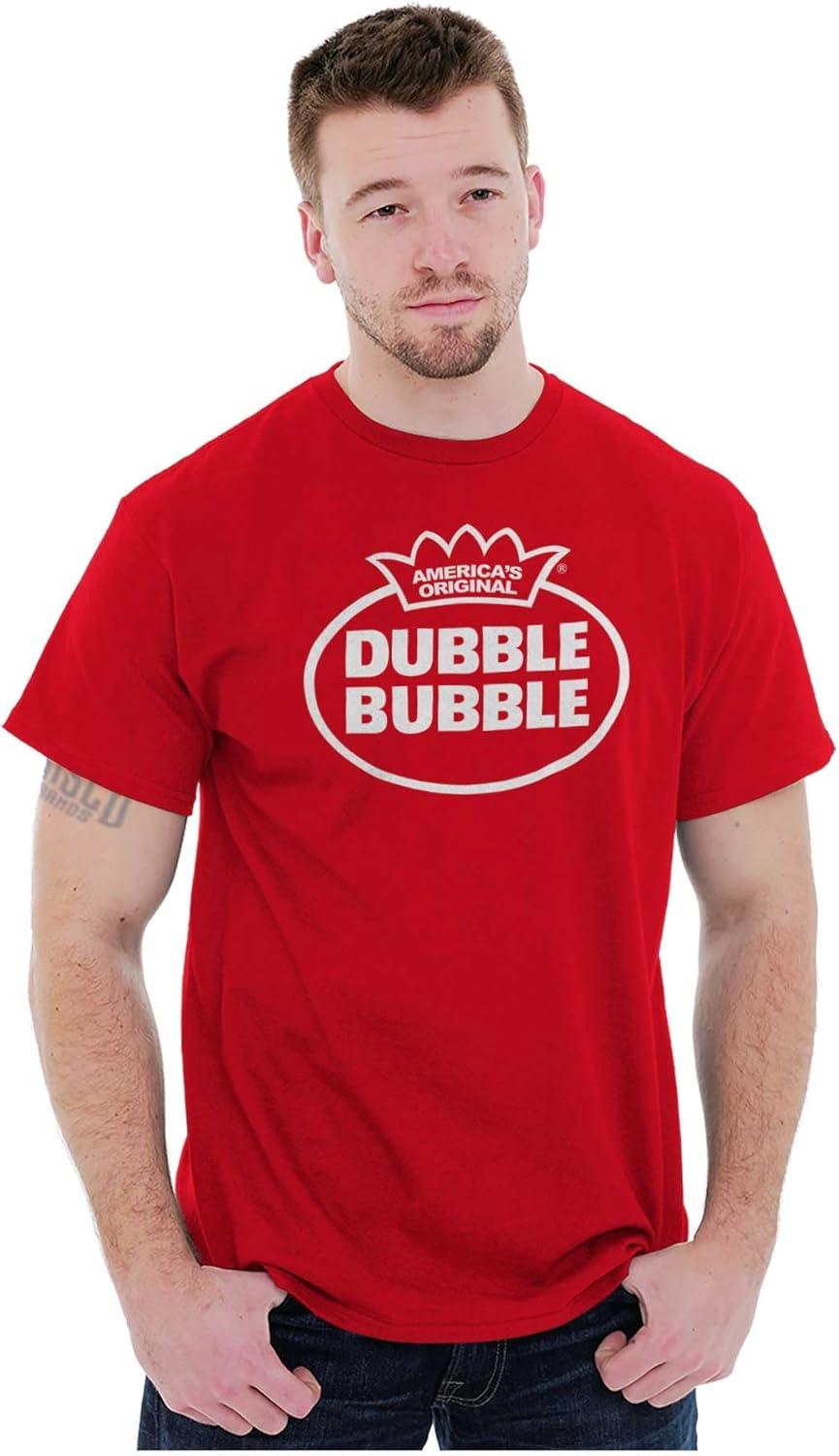imageDistressed Dubble Bubble Retro Double Graphic T Shirt Men or WomenHeather Red