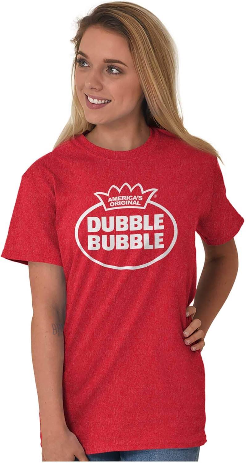 imageDistressed Dubble Bubble Retro Double Graphic T Shirt Men or WomenHeather Red