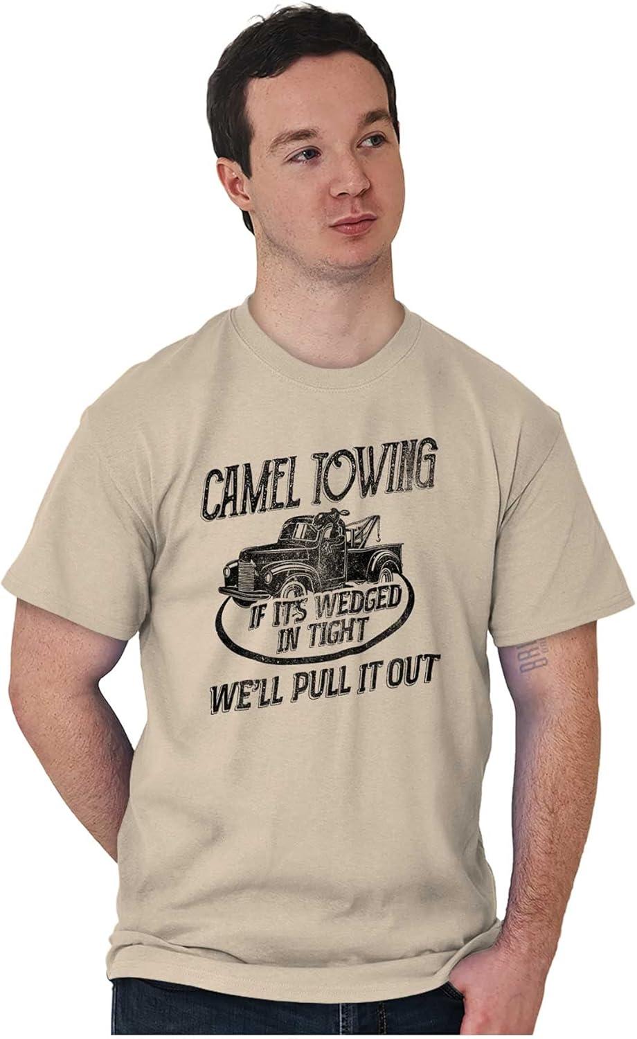 imageFunny Camel Towing Services Joke Mens Graphic T Shirt TeesSand