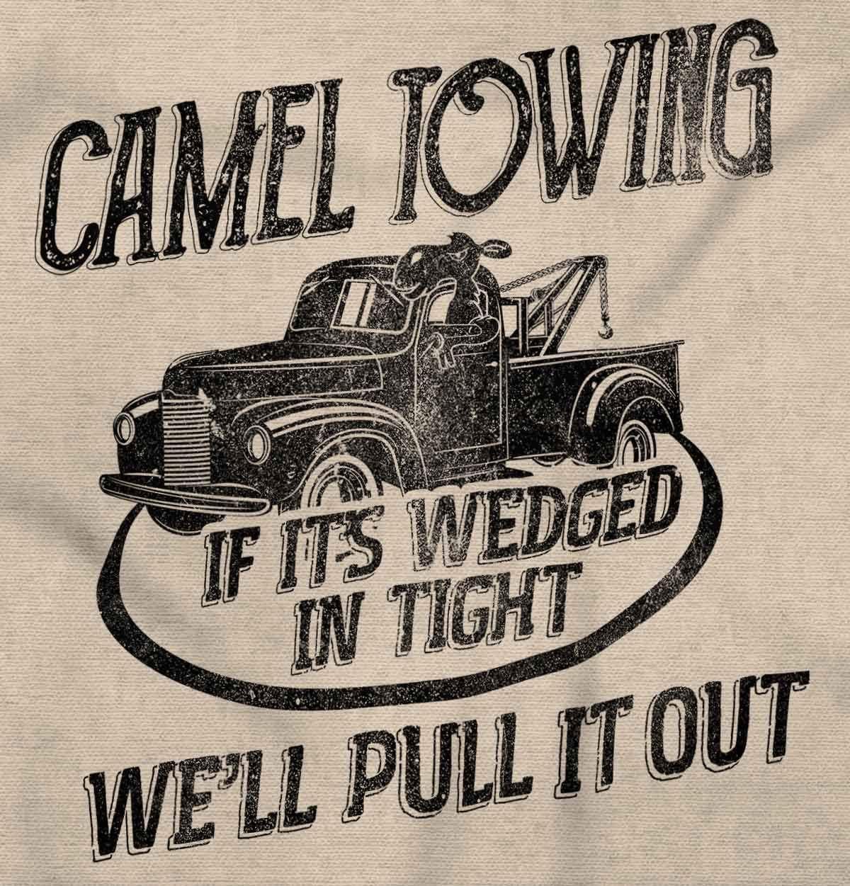 imageFunny Camel Towing Services Joke Mens Graphic T Shirt TeesSand