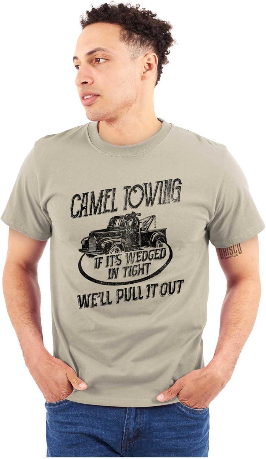 imageFunny Camel Towing Services Joke Mens Graphic T Shirt TeesSand