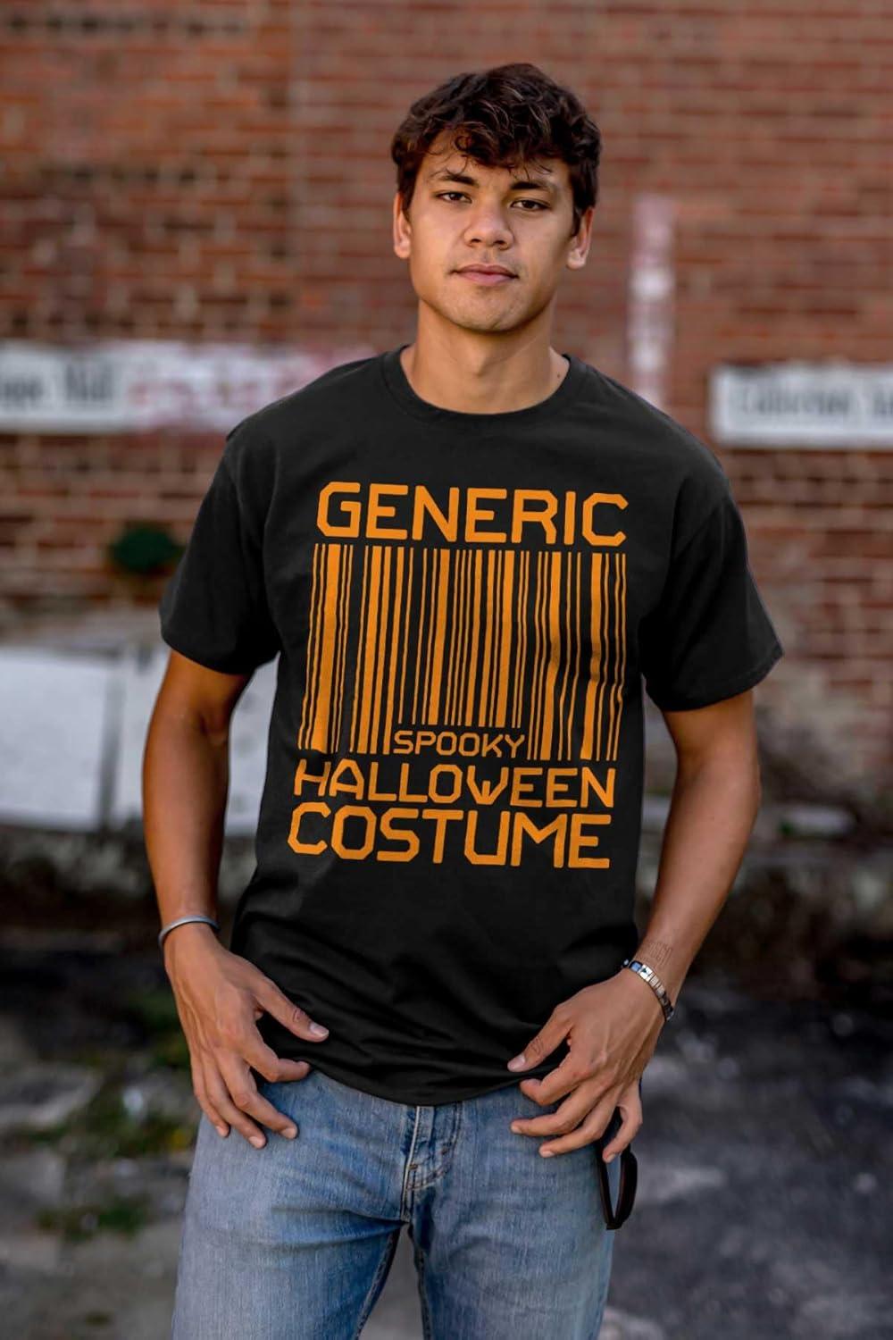 imageGeneric Halloween Costume Barcode Graphic T Shirt Men or WomenBlack