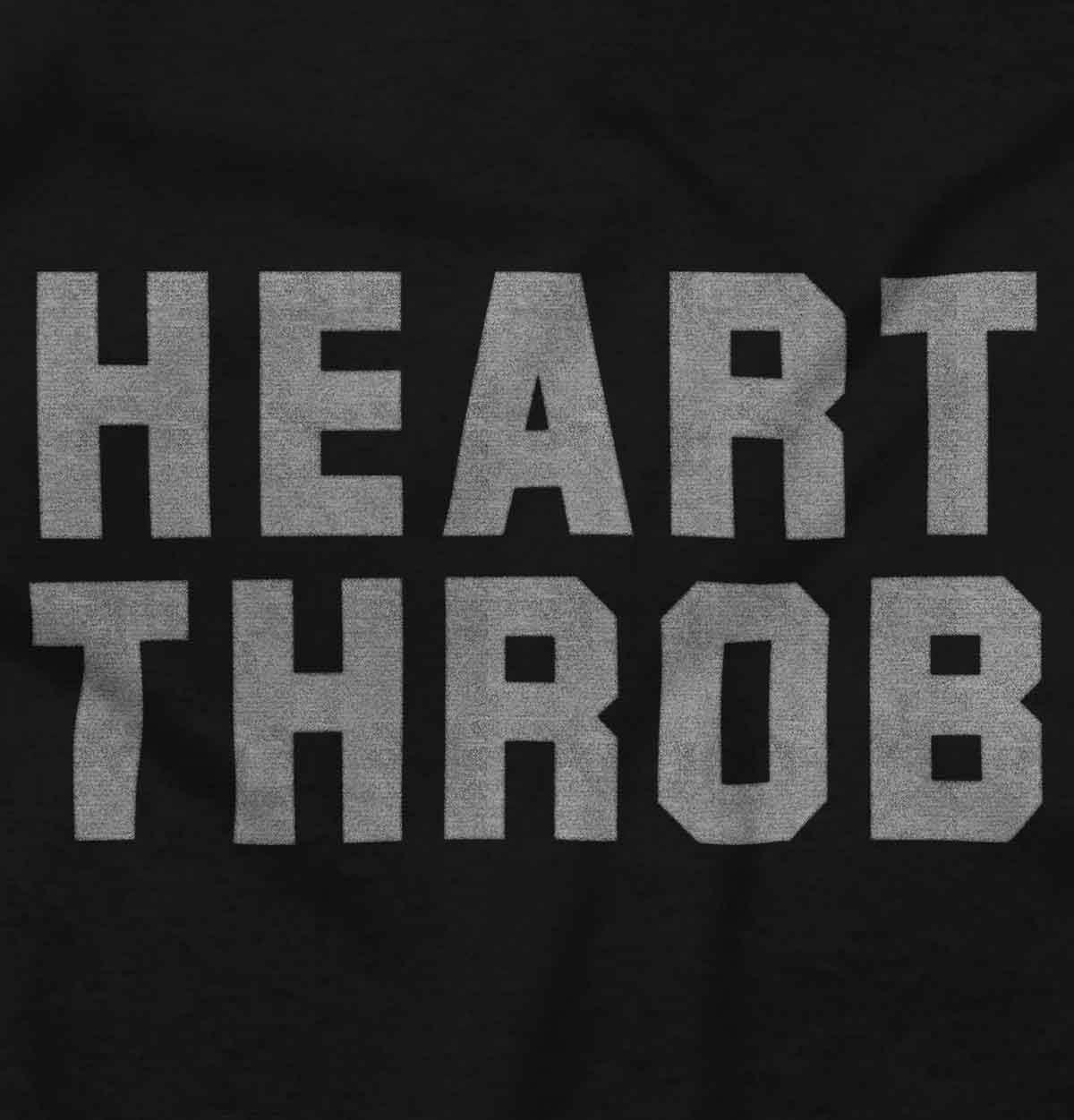 imageHeartthrob Funny Valentines Joke Mens Graphic T Shirt TeesBlack