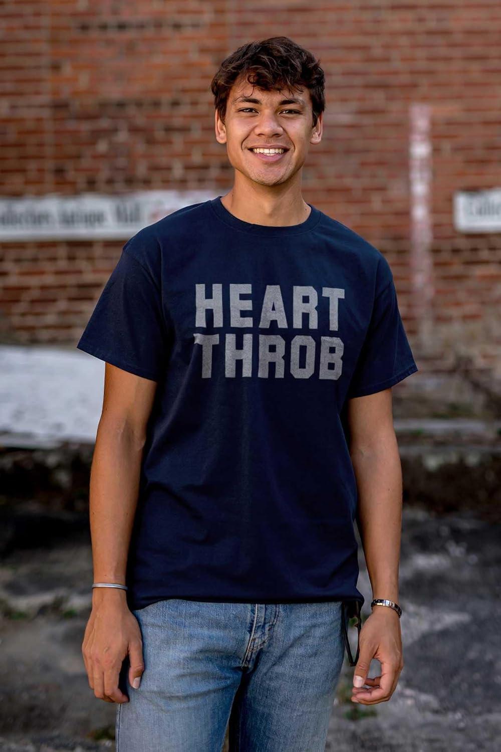 imageHeartthrob Funny Valentines Joke Mens Graphic T Shirt TeesNavy