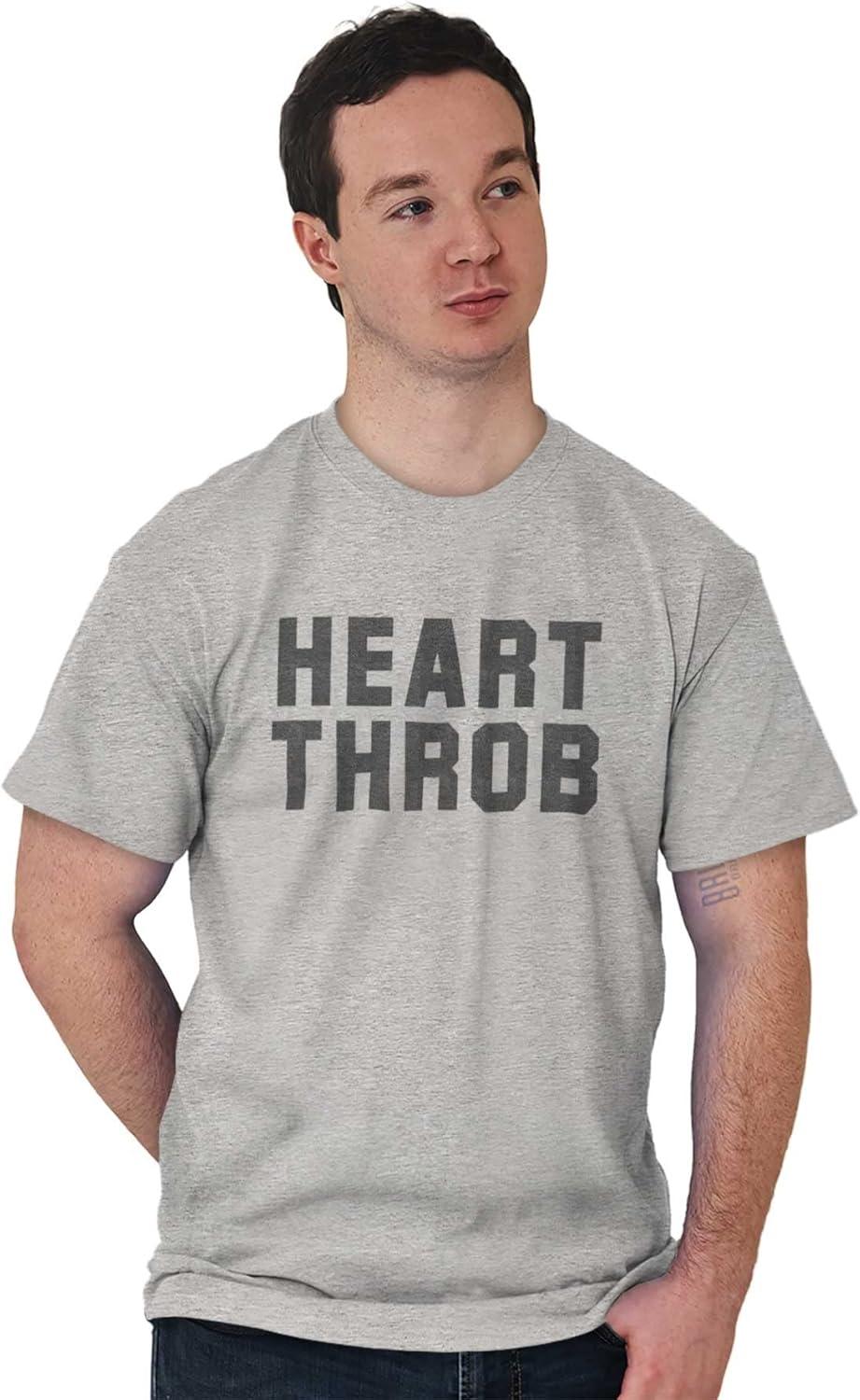 imageHeartthrob Funny Valentines Joke Mens Graphic T Shirt TeesSport Grey