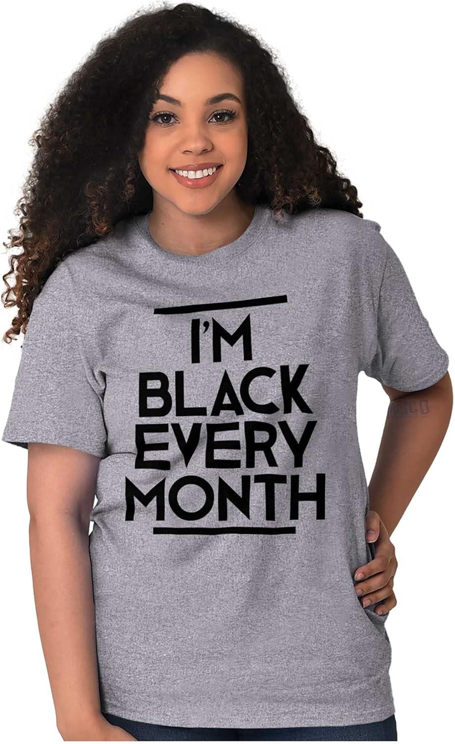 imageIm Black Every Month BHM History Graphic T Shirt Men or WomenSport Grey