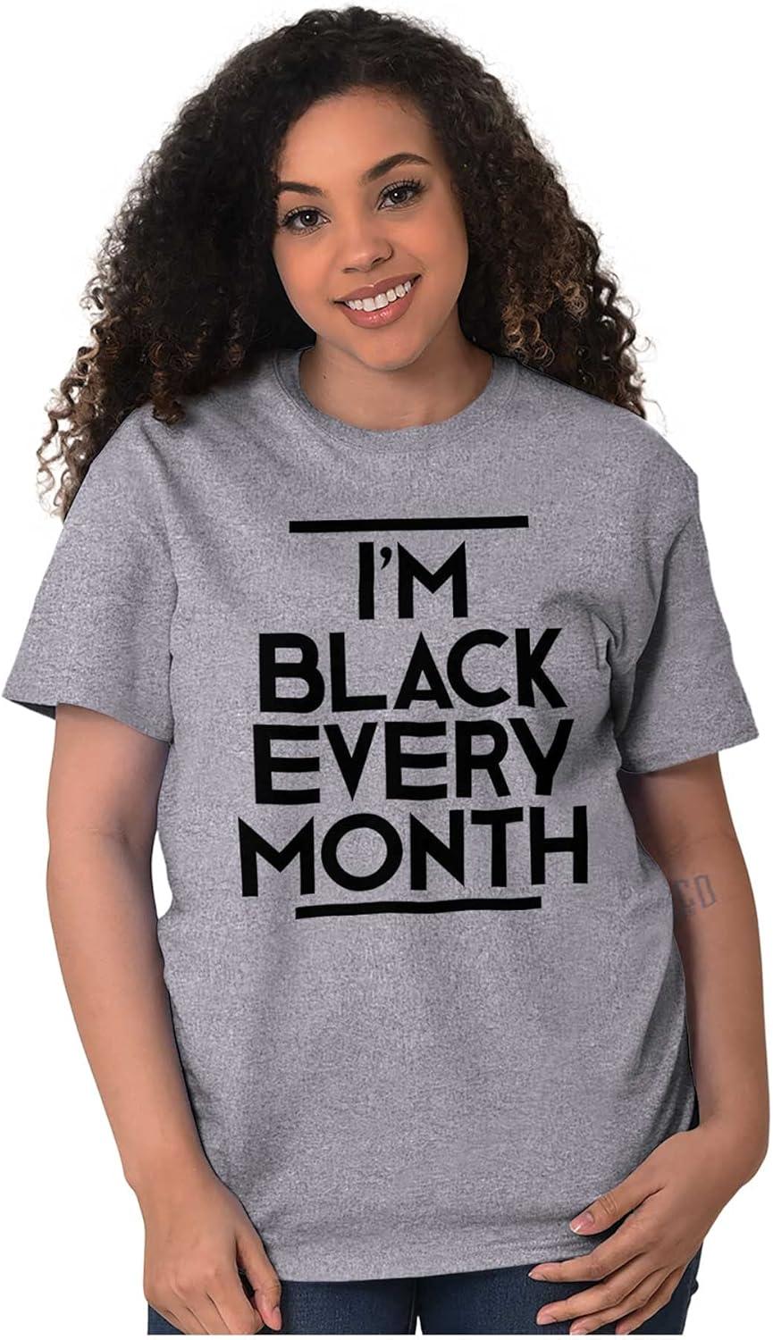 imageIm Black Every Month BHM History Graphic T Shirt Men or WomenSport Grey