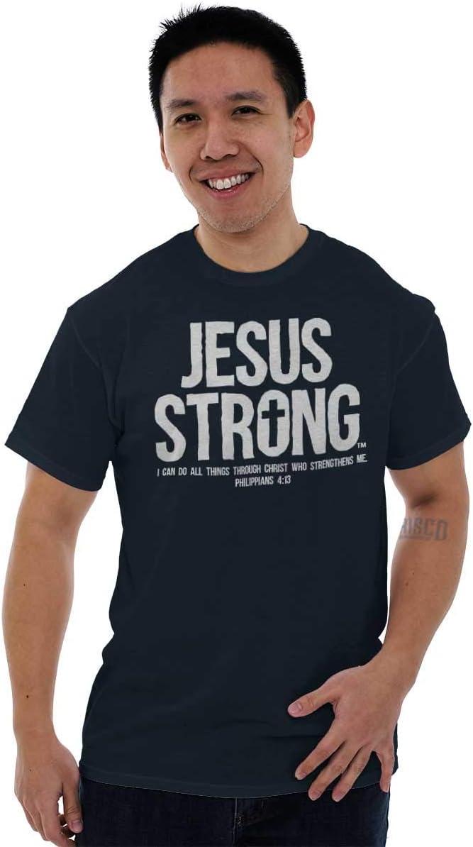 imageJesus Strong Philippians 413 Bible Graphic T Shirt Men or WomenNavy