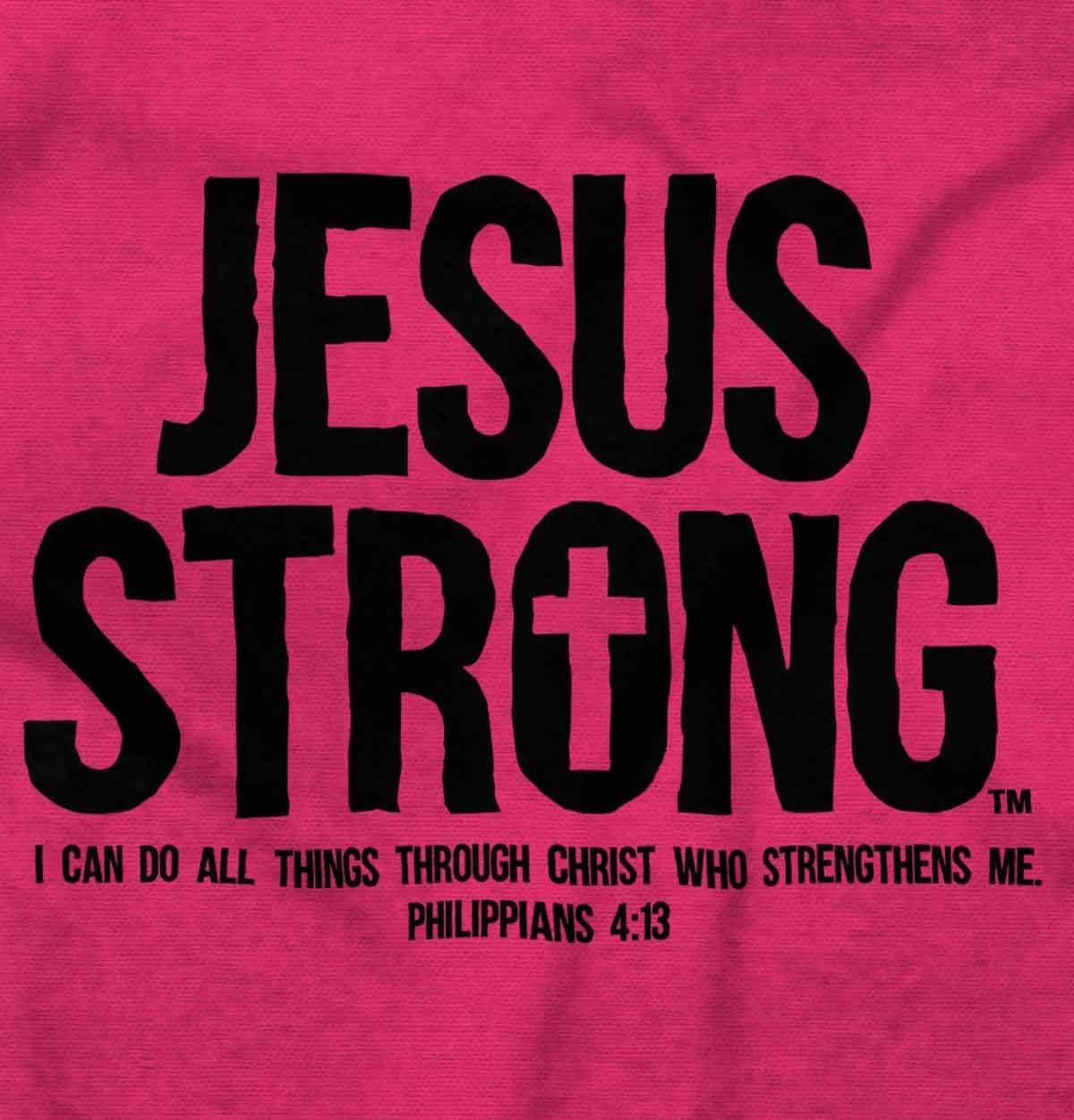 imageJesus Strong Philippians 413 Bible Hoodie Sweatshirt Women MenHeliconia