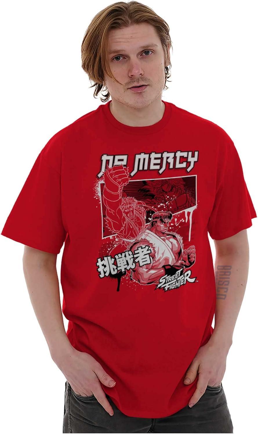 imageKanji Street Fighter No Mercy Ryu Mens Graphic T Shirt TeesRed