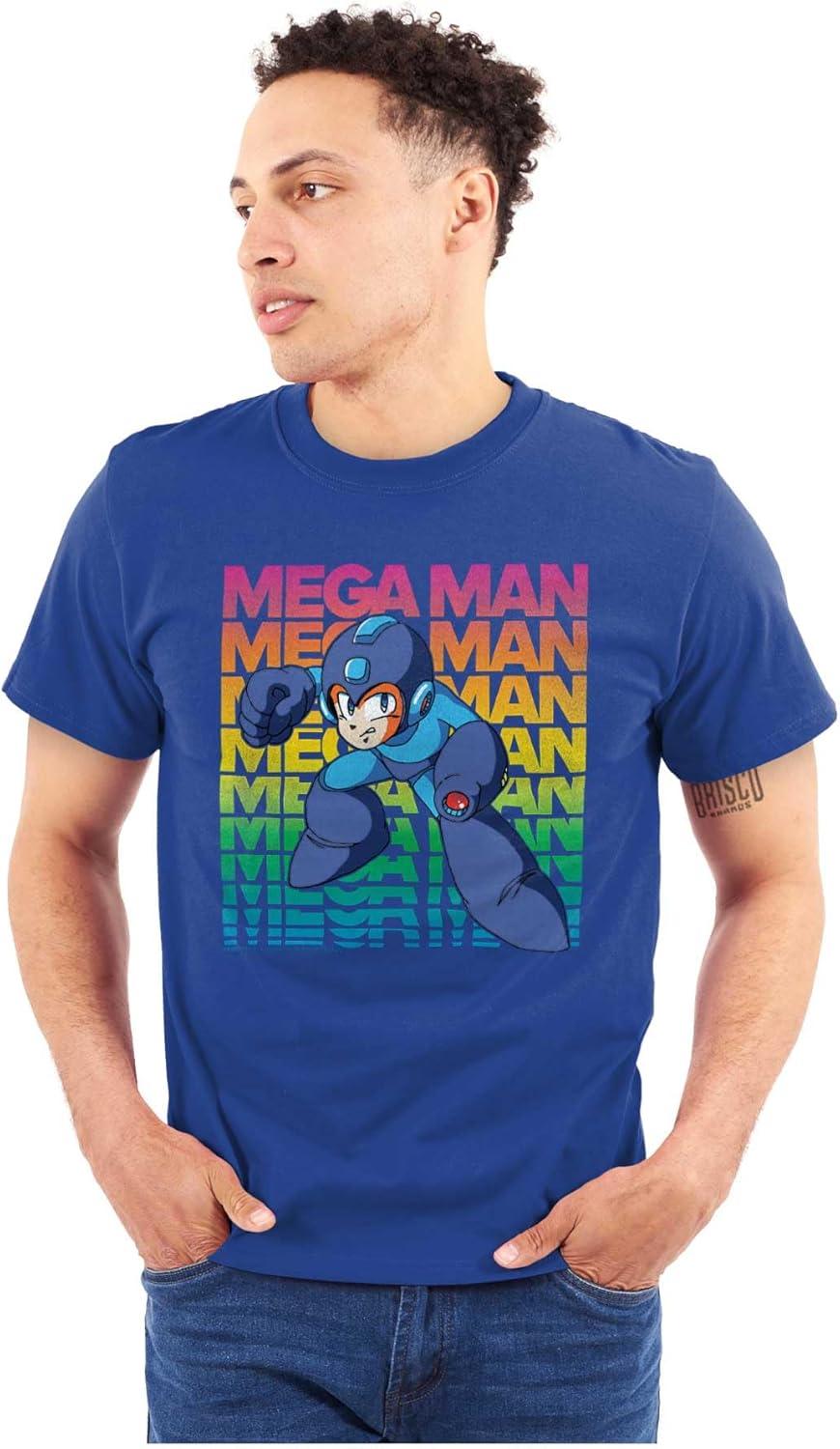 imageMega Man 90s Anime Cartoon Character Graphic T Shirt Men or WomenRoyal