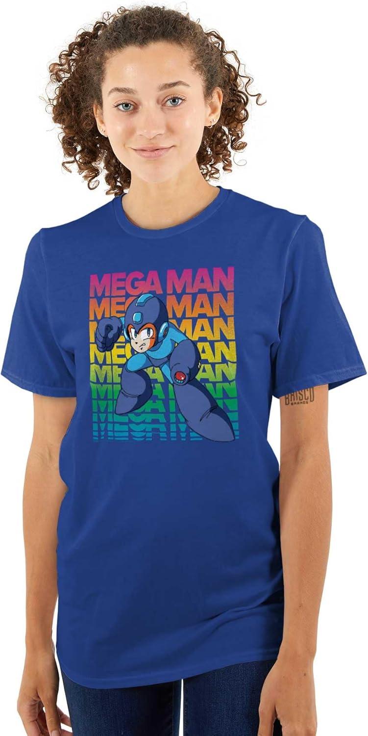 imageMega Man 90s Anime Cartoon Character Graphic T Shirt Men or WomenRoyal