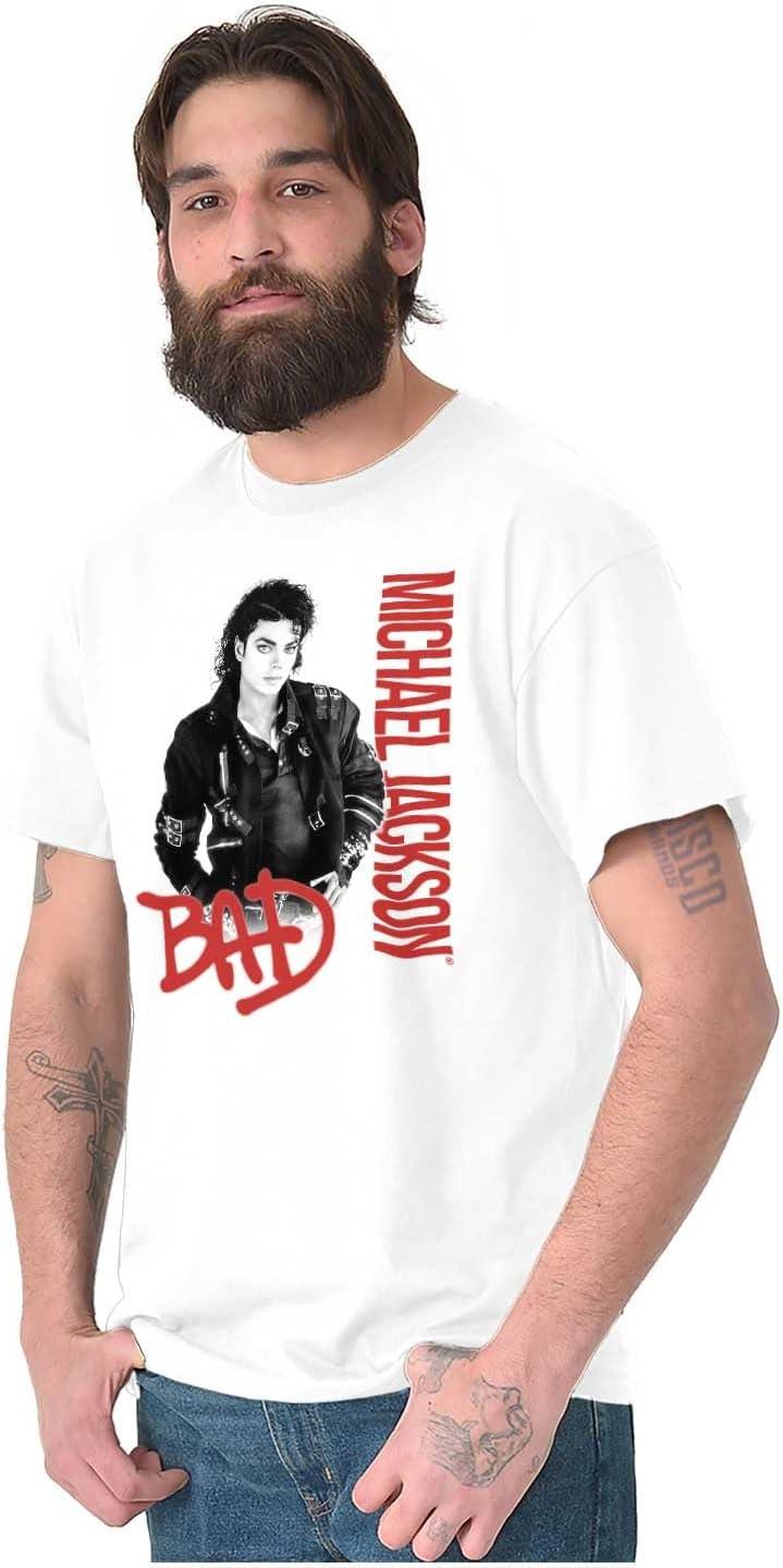 imageMichael Jackson Bad Music Album Cover Graphic T Shirt Men or WomenWhite