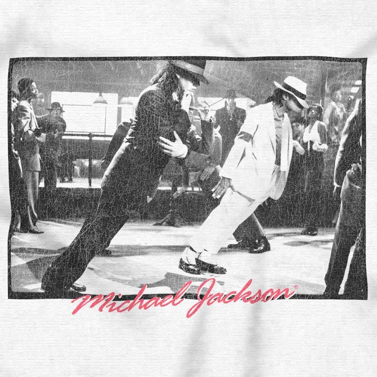imageMichael Jackson Smooth Criminal Lean Crewneck T Shirts Boy GirlWhite