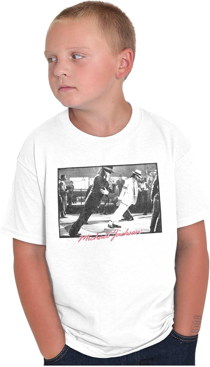 imageMichael Jackson Smooth Criminal Lean Crewneck T Shirts Boy GirlWhite
