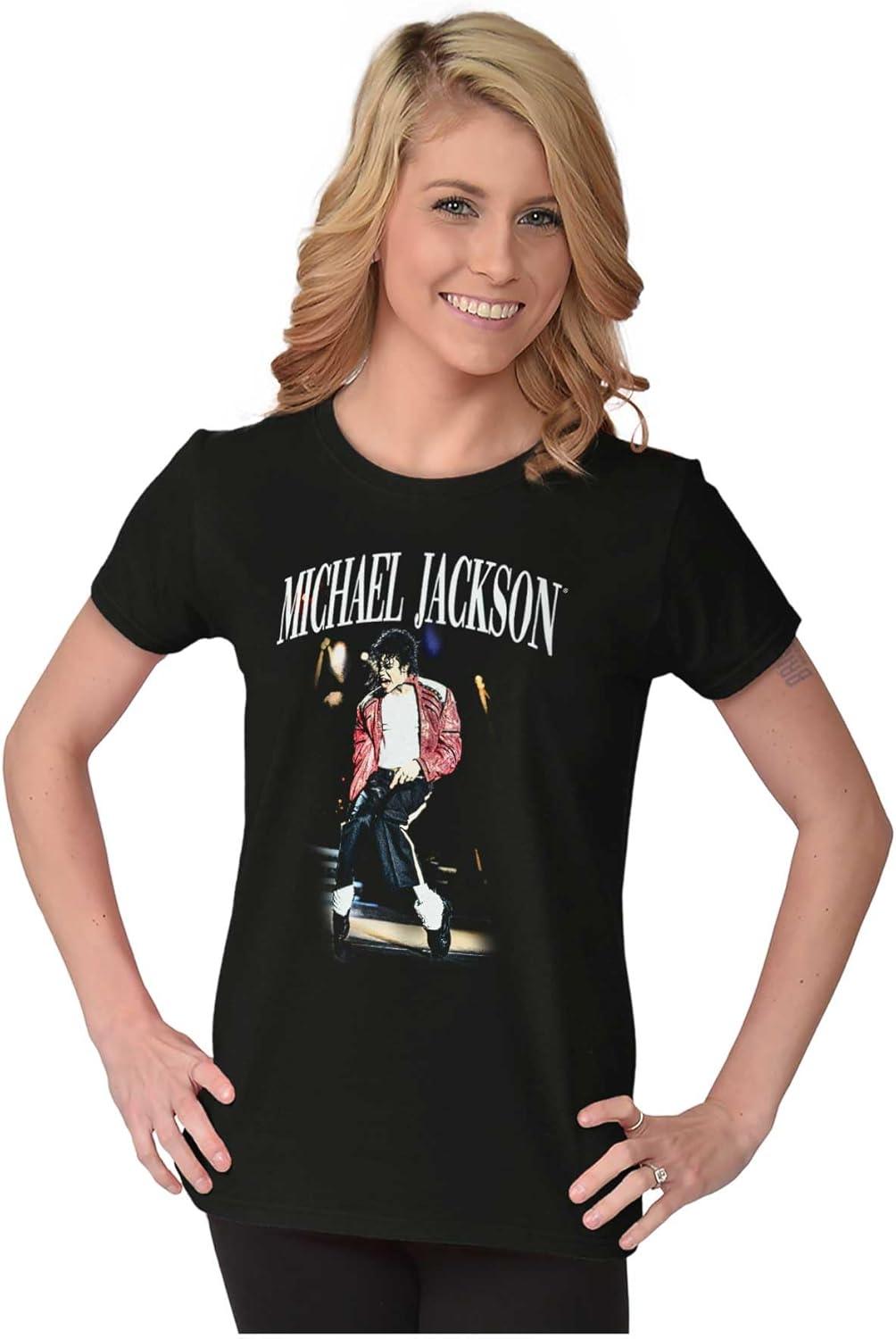 imageMichael Jackson Thriller Toe Stand Womens Slim Fit Graphic TeeBlack