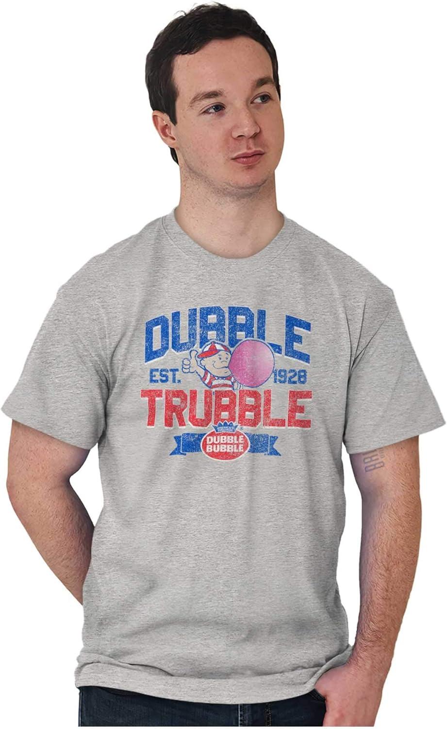 imageOriginal Dubble Trouble Bubble Gum Graphic T Shirt Men or WomenSport Grey