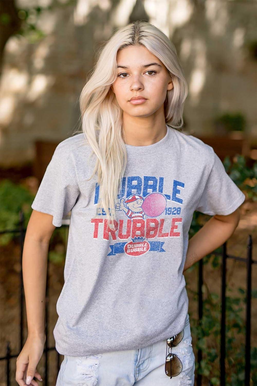 imageOriginal Dubble Trouble Bubble Gum Graphic T Shirt Men or WomenSport Grey