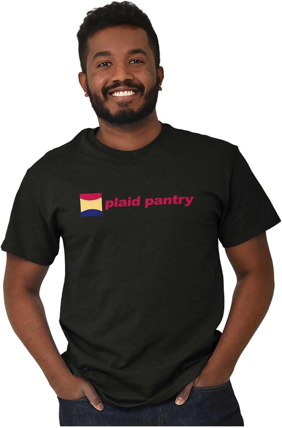 imagePlaid Pantry Store Minimalist Logo Graphic T Shirt Men or WomenBlack