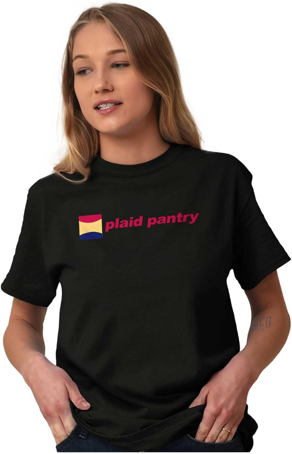 imagePlaid Pantry Store Minimalist Logo Graphic T Shirt Men or WomenBlack