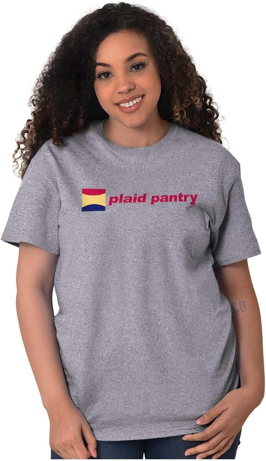 imagePlaid Pantry Store Minimalist Logo Graphic T Shirt Men or WomenSport Grey