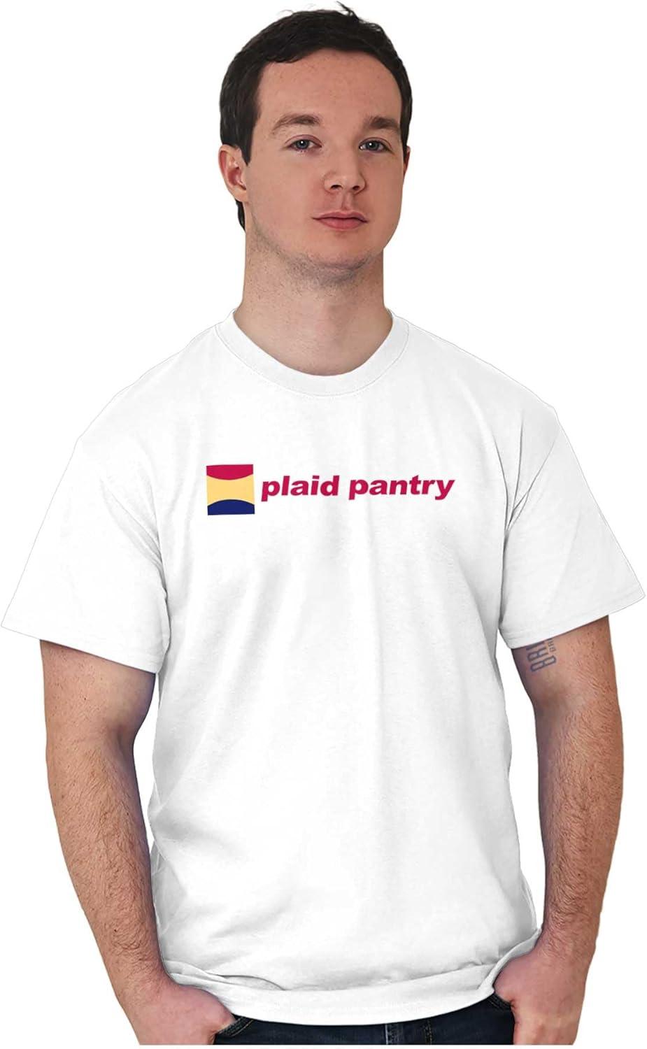 imagePlaid Pantry Store Minimalist Logo Graphic T Shirt Men or WomenWhite