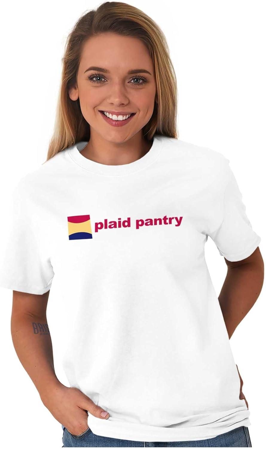 imagePlaid Pantry Store Minimalist Logo Graphic T Shirt Men or WomenWhite