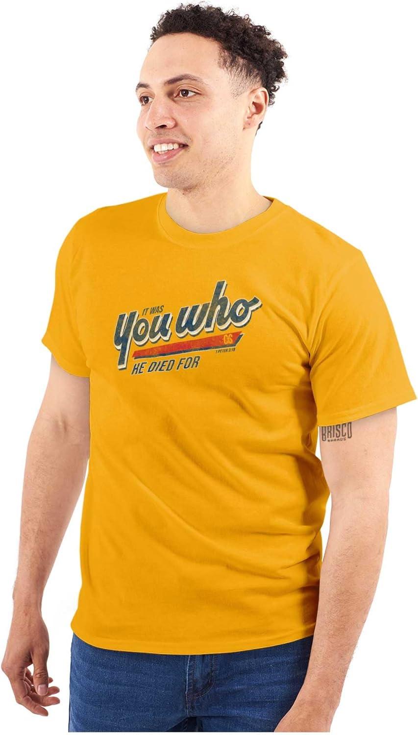 imagePunny Christian You Who He Died for Graphic T Shirt Men or WomenGold
