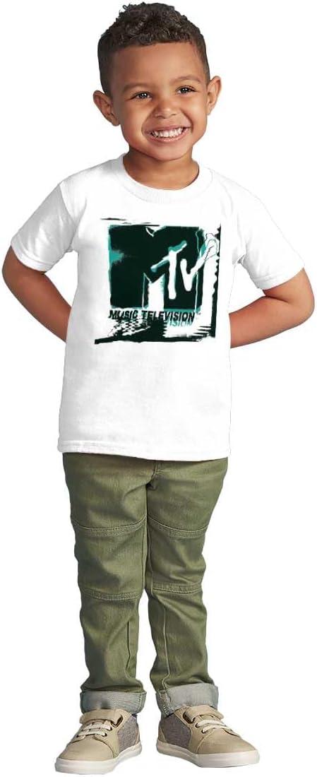 imageRetro MTV Electric Static Logo Toddler Boy Girl T ShirtWhite