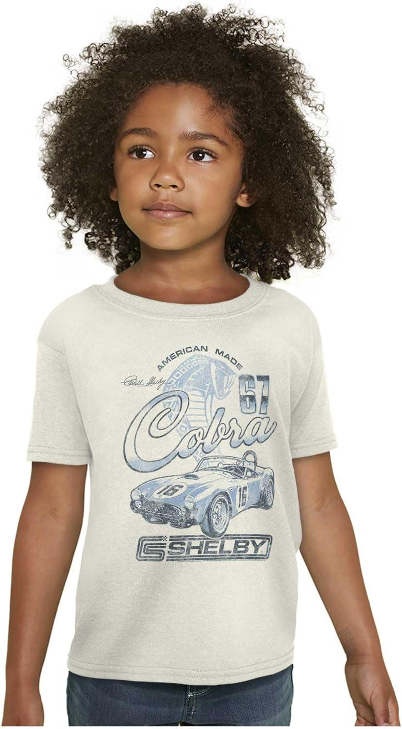 imageShelby American Made Cobra Racecar Crewneck T Shirts Boy GirlWhite