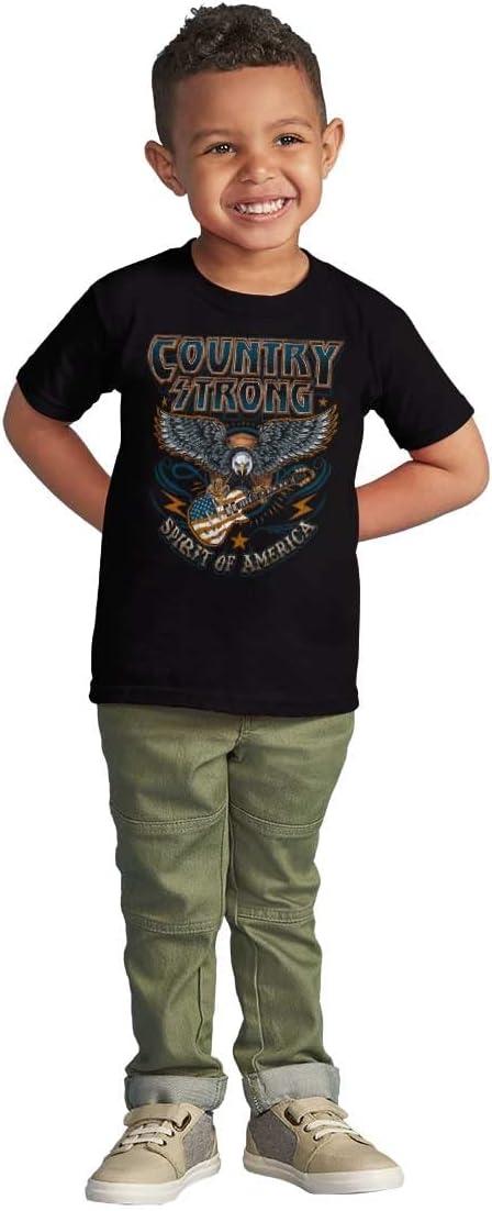 imageSpirit of American Flag Eagle Strong Toddler Boy Girl T ShirtBlack