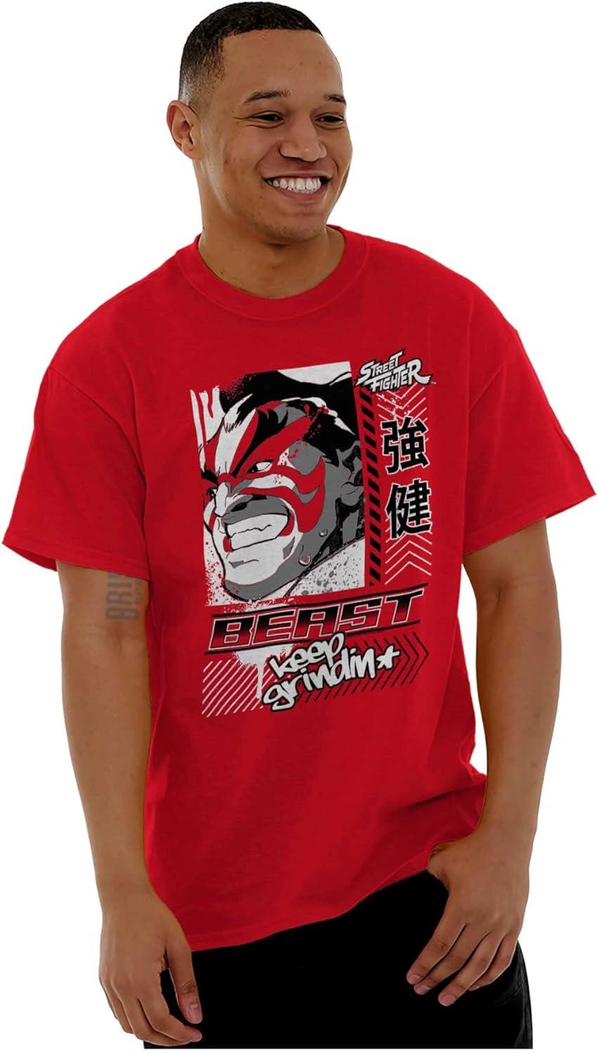 imageStreet Fighter E Honda Beast Grindin Mens Graphic T Shirt TeesRed