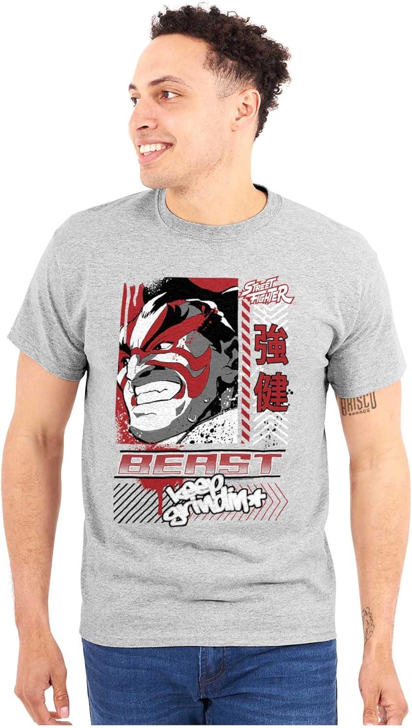 imageStreet Fighter E Honda Beast Grindin Mens Graphic T Shirt TeesSport Grey