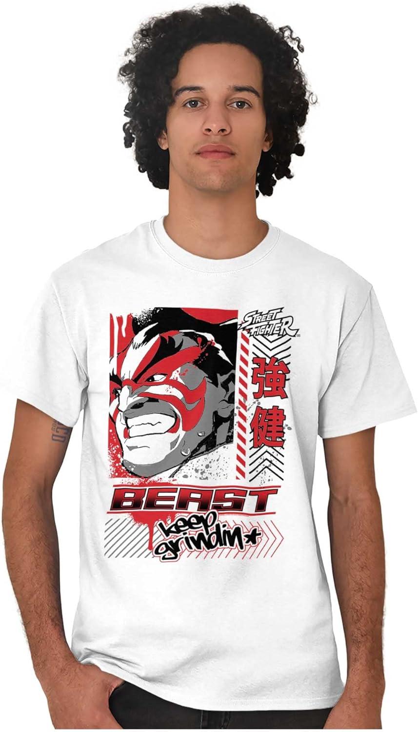 imageStreet Fighter E Honda Beast Grindin Mens Graphic T Shirt TeesWhite