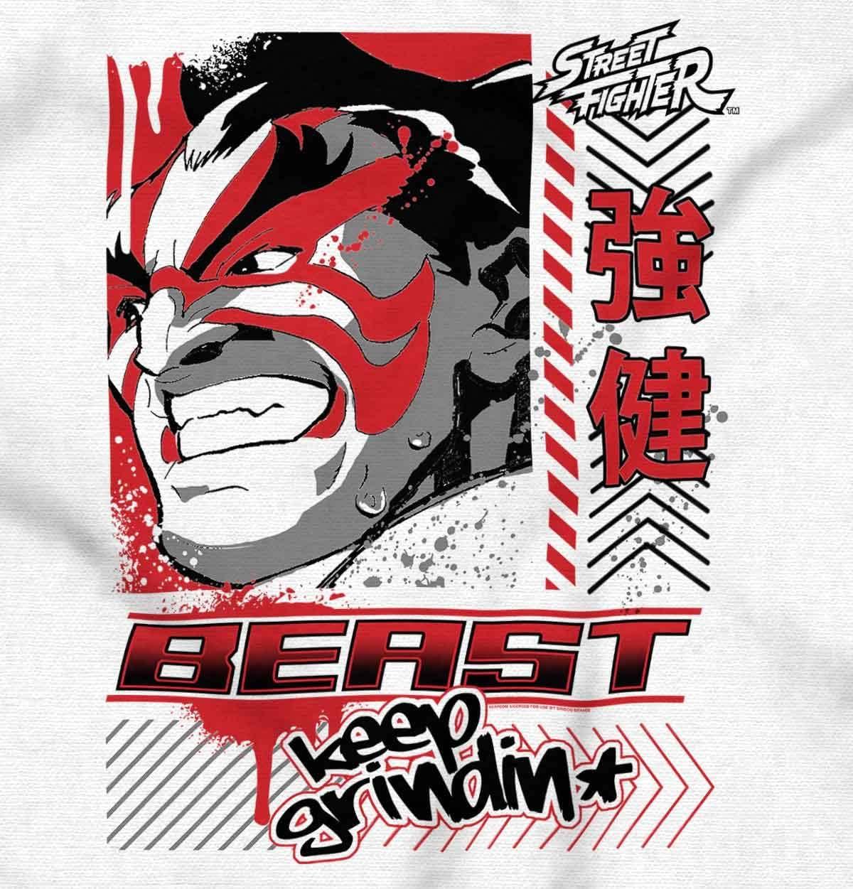 imageStreet Fighter E Honda Beast Grindin Mens Graphic T Shirt TeesWhite