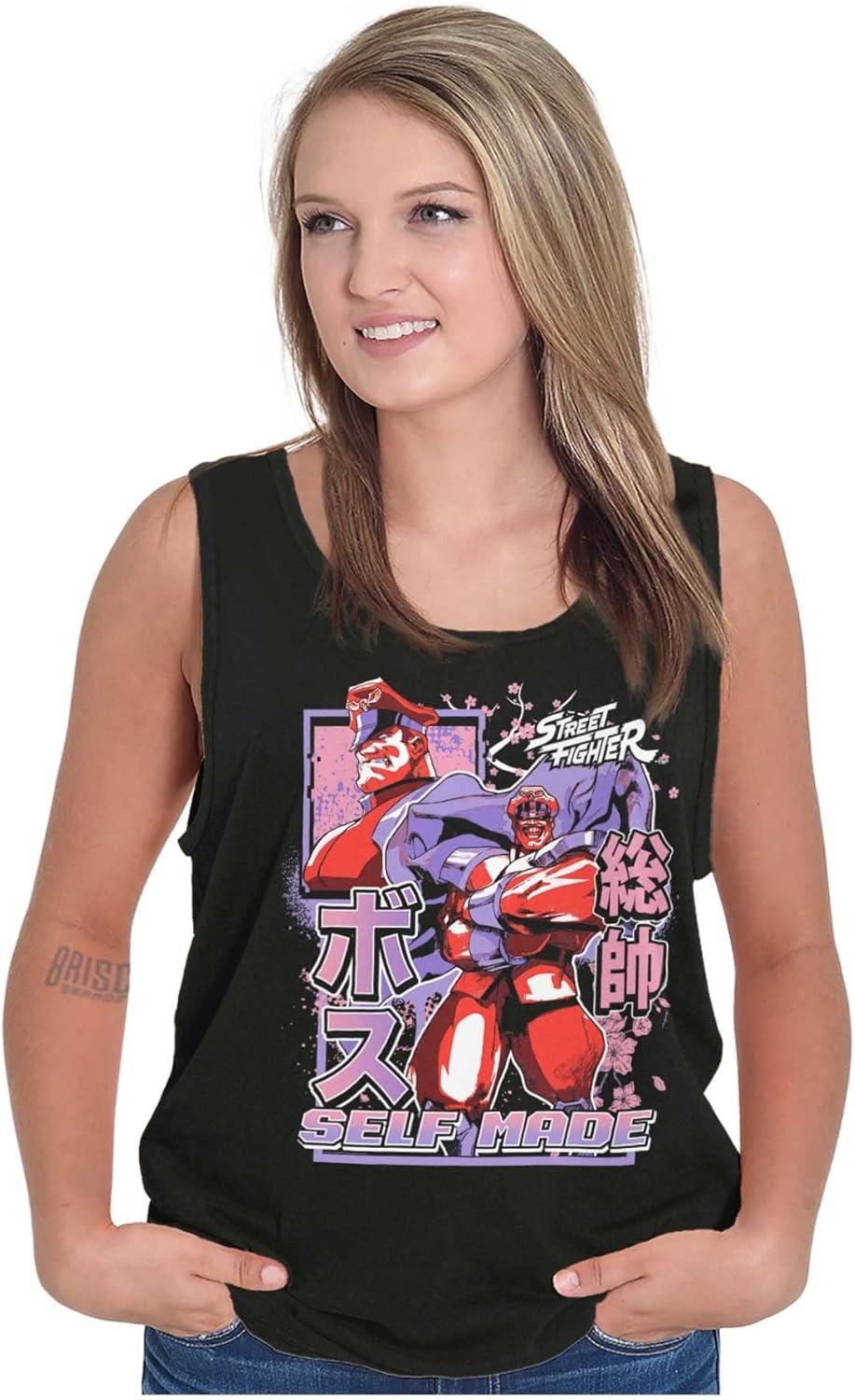 imageStreet Fighter M Bison Self Made Tank Top T Shirts Men WomenBlack