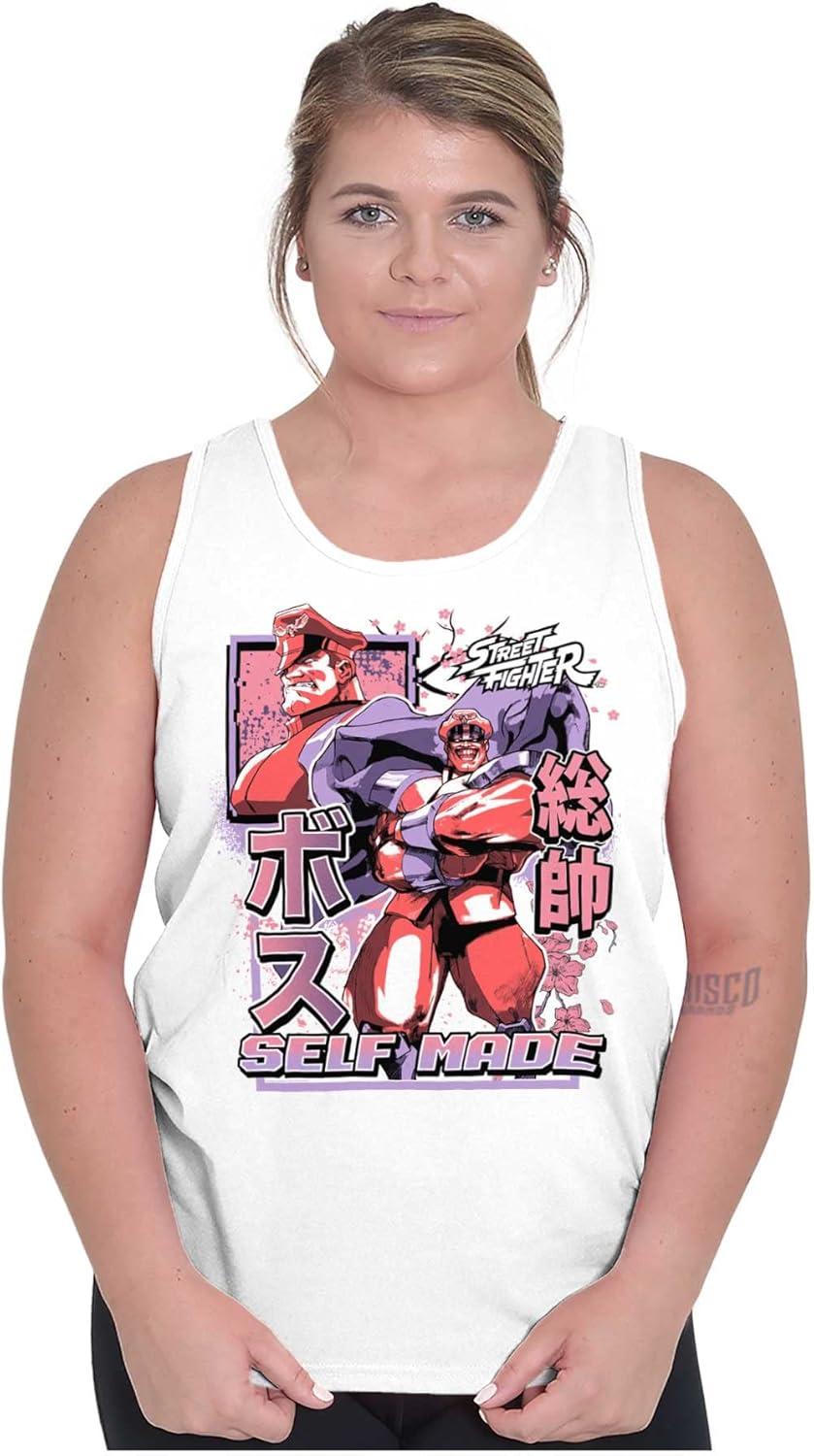 imageStreet Fighter M Bison Self Made Tank Top T Shirts Men WomenWhite