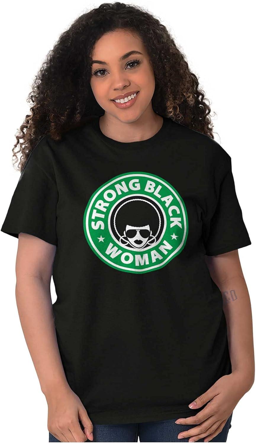 imageStrong Black Woman Melanin Queen Womens Graphic T Shirt TeesBlack