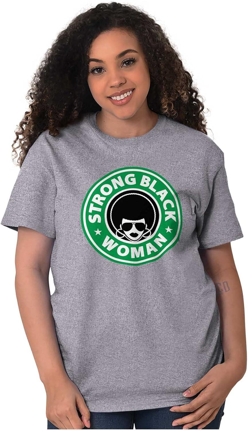imageStrong Black Woman Melanin Queen Womens Graphic T Shirt TeesSport Grey