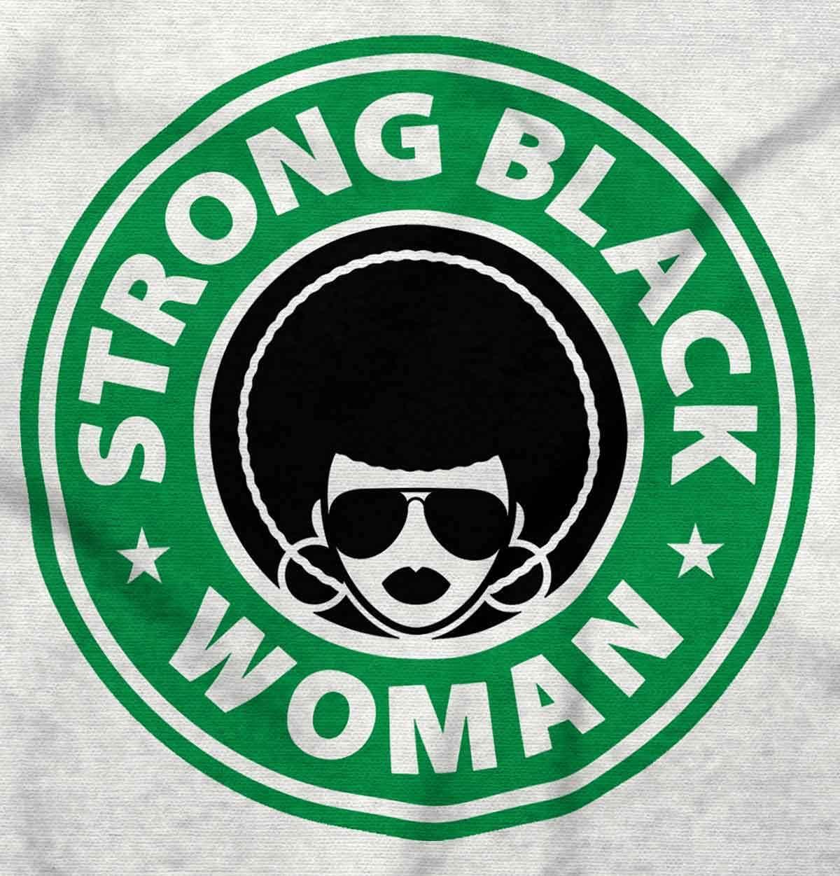 imageStrong Black Woman Melanin Queen Womens Graphic T Shirt TeesWhite