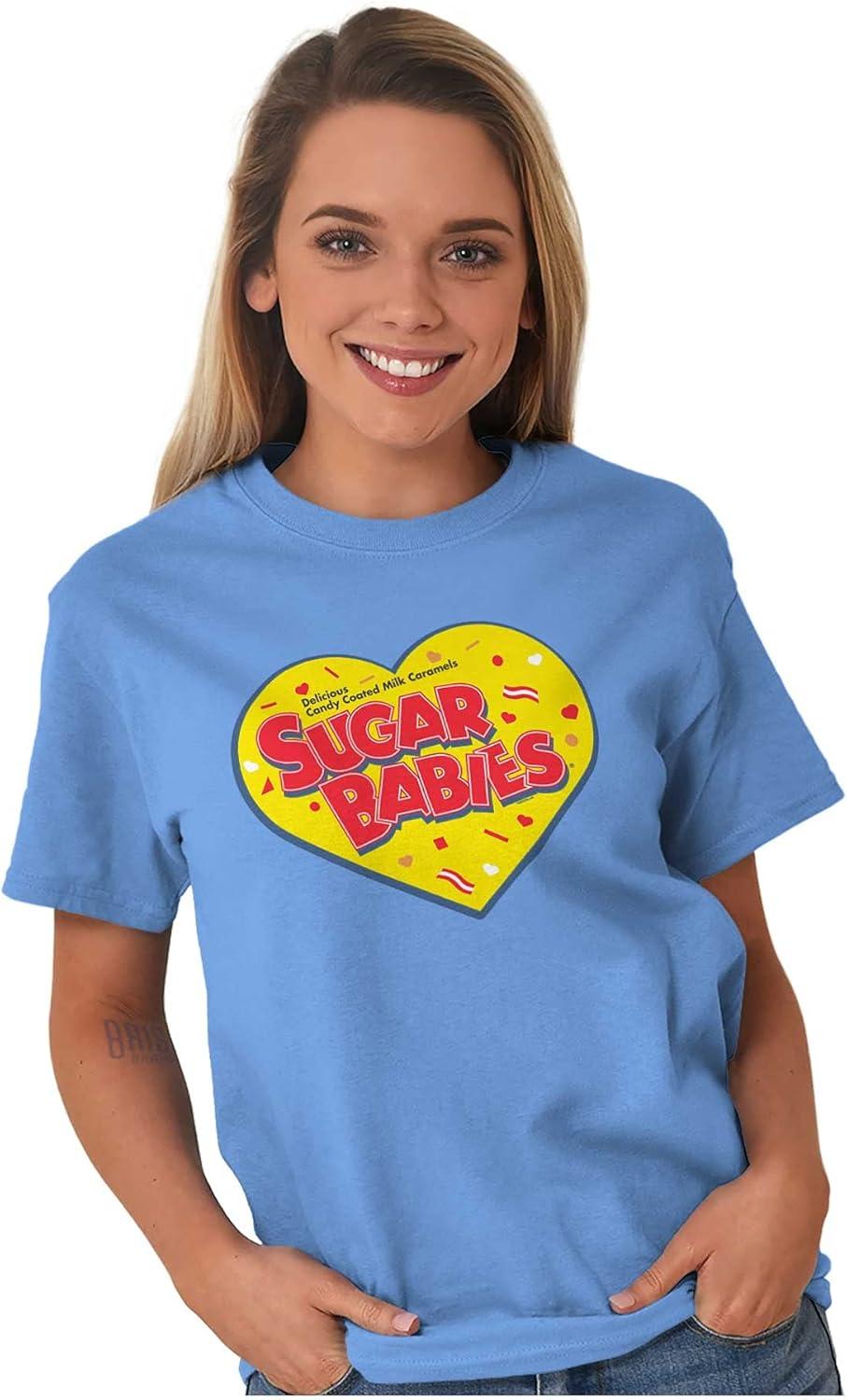 imageSugar Babies Chewy Caramel Candy Cute Womens Graphic T Shirt TeesCarolina Blue
