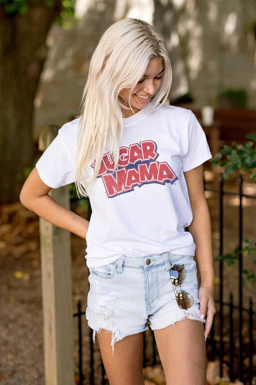 imageSugar Mama Chocolate Candy Logo Womens Graphic T Shirt TeesWhite