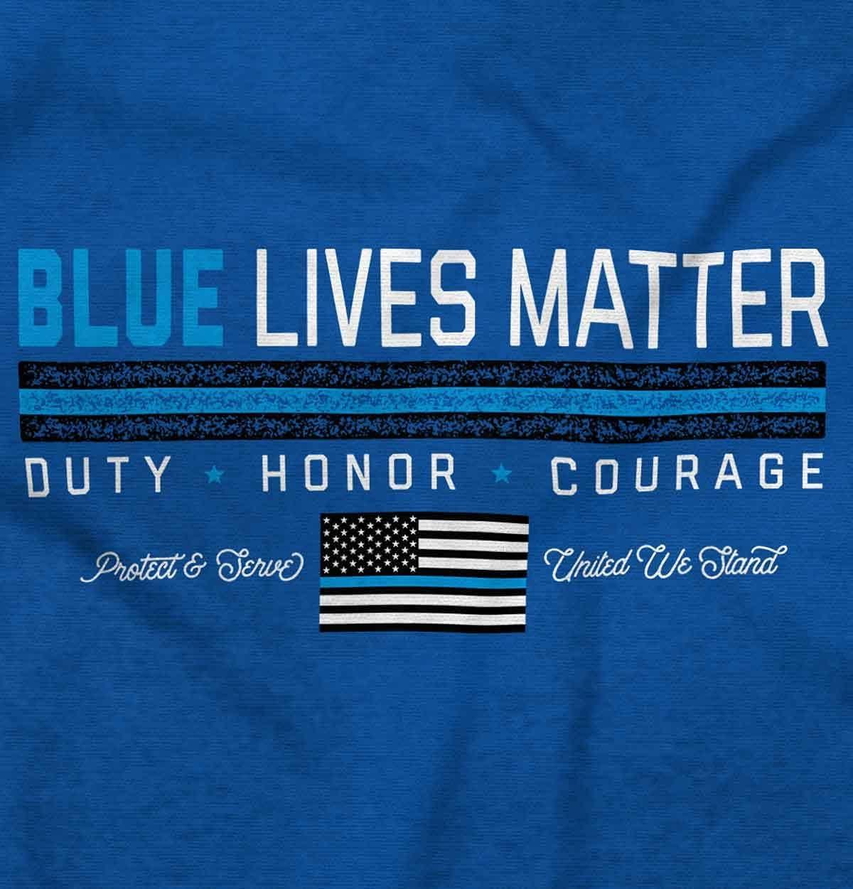 imageThin Blue Line Lives Matter Police Graphic T Shirt Men or WomenRoyal