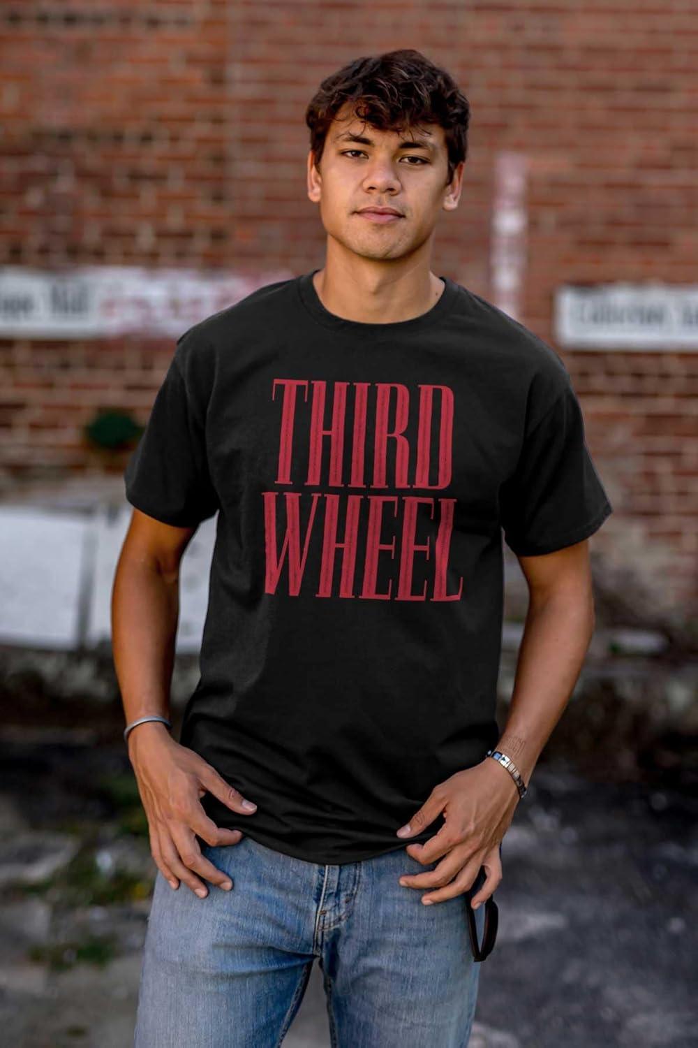 imageThird Wheel Funny Sarcastic Dating Graphic T Shirt Men or WomenBlack
