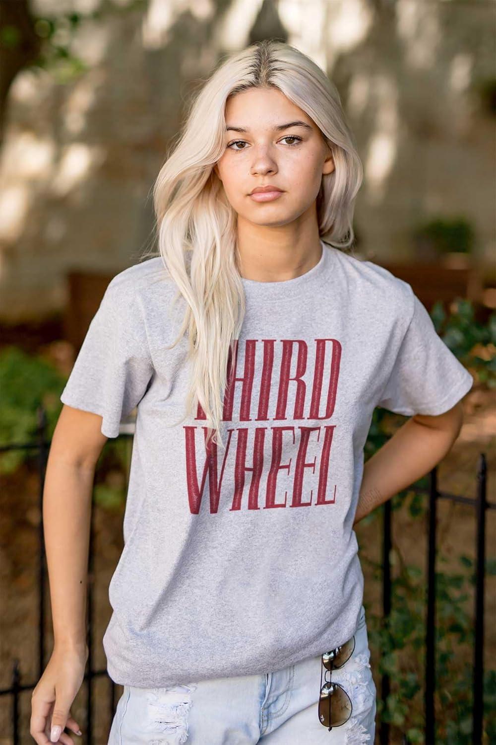 imageThird Wheel Funny Sarcastic Dating Graphic T Shirt Men or WomenSport Grey