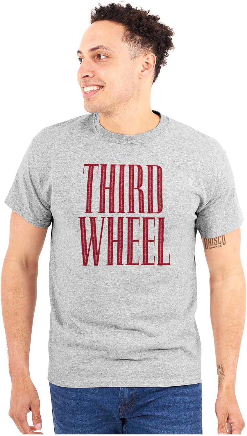 imageThird Wheel Funny Sarcastic Dating Graphic T Shirt Men or WomenSport Grey