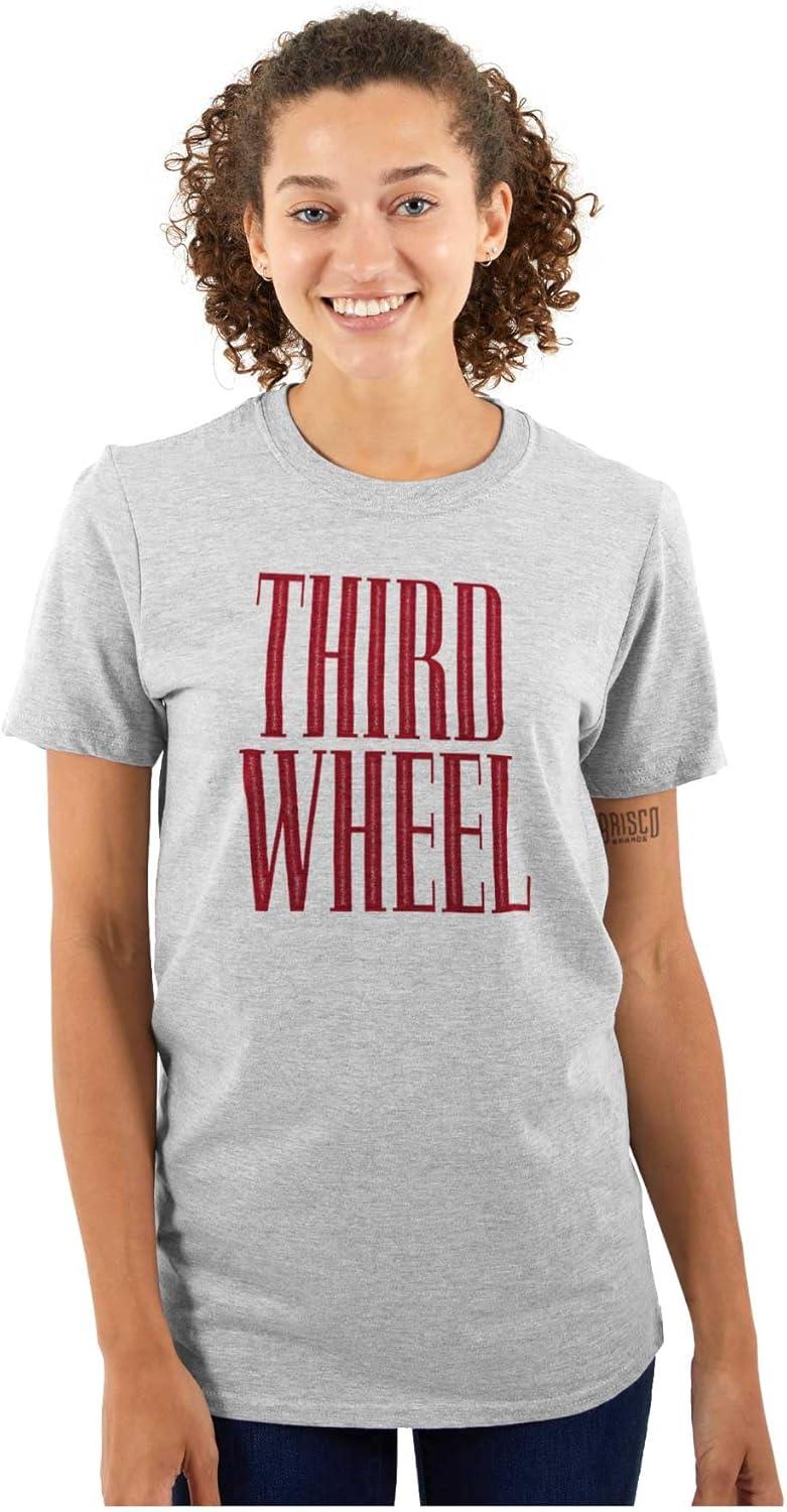 imageThird Wheel Funny Sarcastic Dating Graphic T Shirt Men or WomenSport Grey