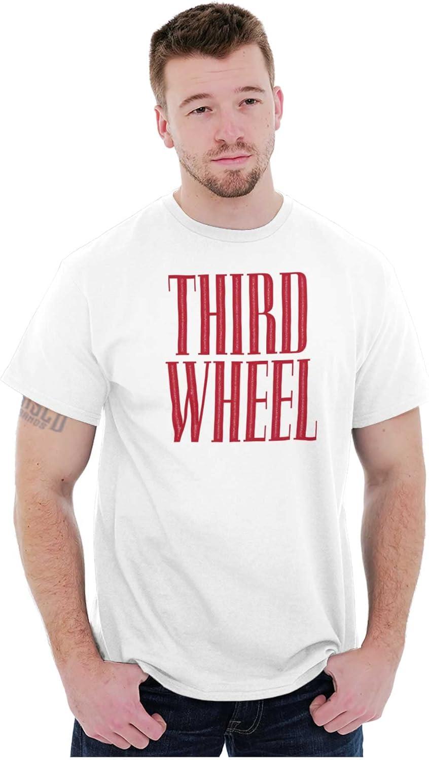 imageThird Wheel Funny Sarcastic Dating Graphic T Shirt Men or WomenWhite